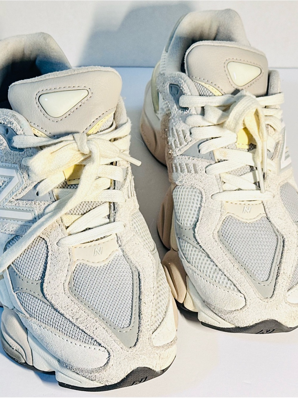New Balance Cream & Off-White Kids' Sneakers